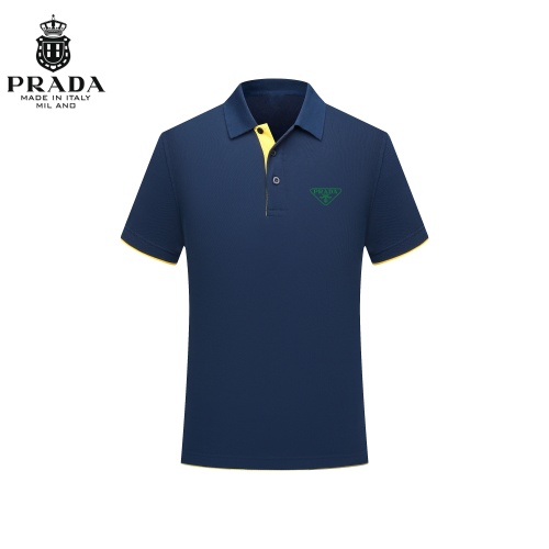 Prada T-Shirts Short Sleeved For Men #1247034 $29.00 USD, Wholesale Replica Prada T-Shirts