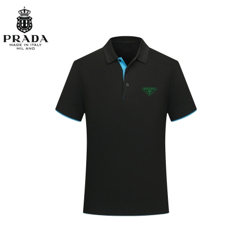 Prada T-Shirts Short Sleeved For Men #1247035 $29.00 USD, Wholesale Replica Prada T-Shirts