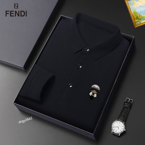 Fendi T-Shirts Long Sleeved For Men #1247074 $40.00 USD, Wholesale Replica Fendi T-Shirts