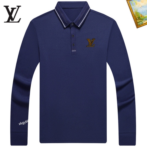 Louis Vuitton LV T-Shirts Long Sleeved For Men #1247128 $40.00 USD, Wholesale Replica Louis Vuitton LV T-Shirts