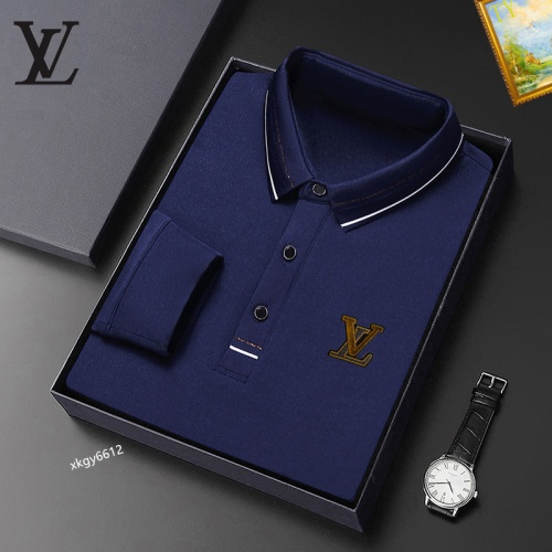 Replica Louis Vuitton LV T-Shirts Long Sleeved For Men #1247128 $40.00 USD for Wholesale