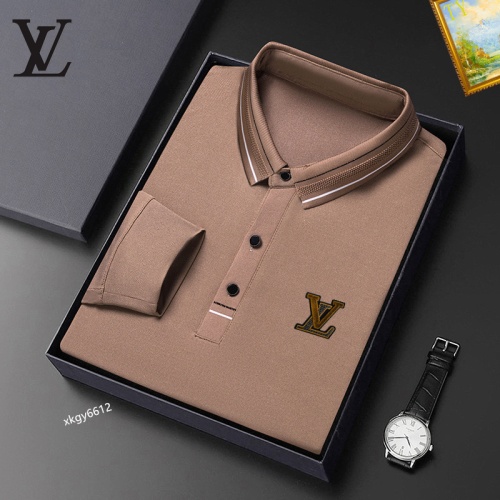 Louis Vuitton LV T-Shirts Long Sleeved For Men #1247132 $40.00 USD, Wholesale Replica Louis Vuitton LV T-Shirts