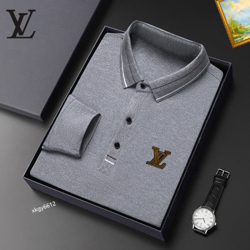 Louis Vuitton LV T-Shirts Long Sleeved For Men #1247133 $40.00 USD, Wholesale Replica Louis Vuitton LV T-Shirts