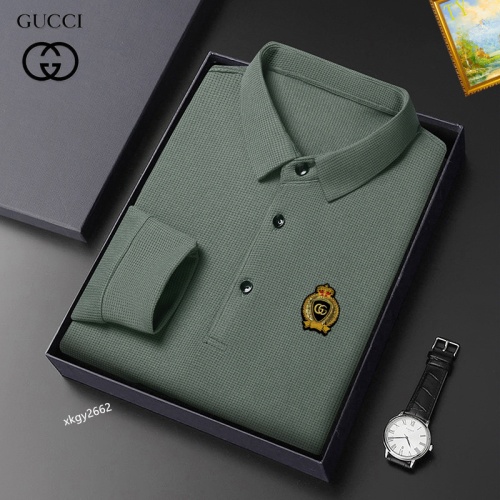 Gucci T-Shirts Long Sleeved For Men #1247157 $40.00 USD, Wholesale Replica Gucci T-Shirts