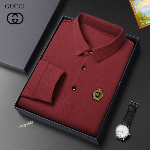 Gucci T-Shirts Long Sleeved For Men #1247159 $40.00 USD, Wholesale Replica Gucci T-Shirts