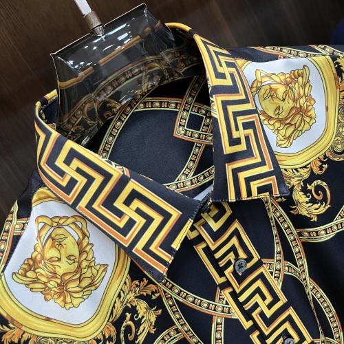 Replica Versace Shirts Long Sleeved For Men #1247196 $85.00 USD for Wholesale