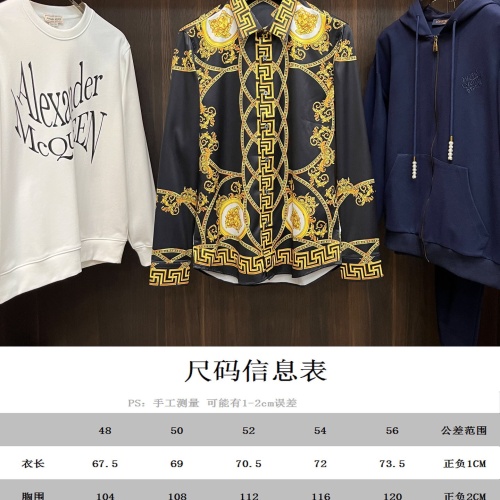 Replica Versace Shirts Long Sleeved For Men #1247196 $85.00 USD for Wholesale