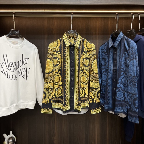 Versace Shirts Long Sleeved For Men #1247198 $85.00 USD, Wholesale Replica Versace Shirts