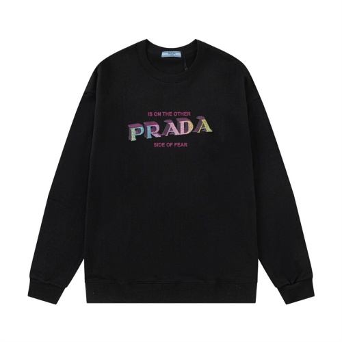 Prada Hoodies Long Sleeved For Unisex #1247348 $56.00 USD, Wholesale Replica Prada Hoodies