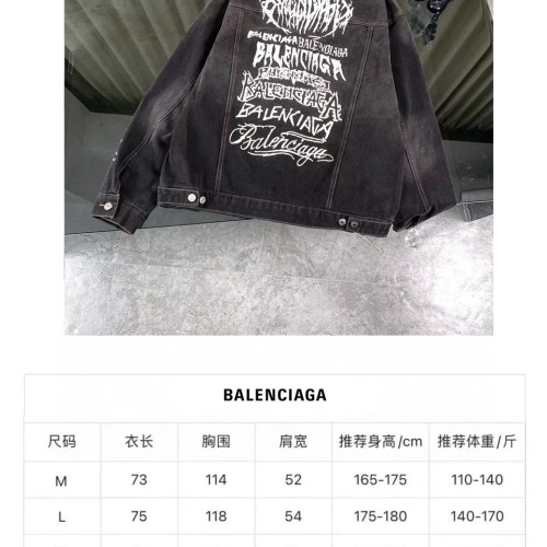 Replica Balenciaga Jackets Long Sleeved For Men #1247491 $72.00 USD for Wholesale