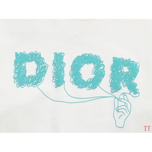 Replica Christian Dior Hoodies Long Sleeved For Unisex #1247503 $52.00 USD for Wholesale