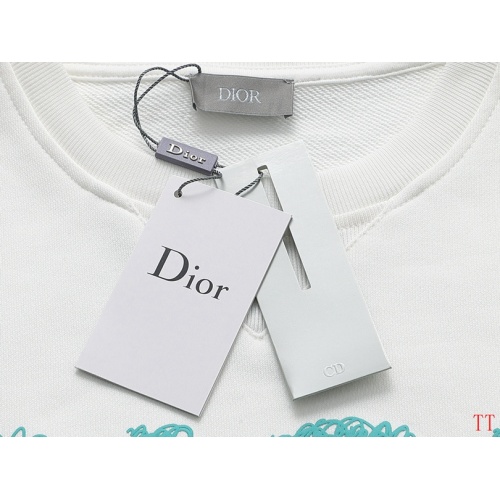 Replica Christian Dior Hoodies Long Sleeved For Unisex #1247503 $52.00 USD for Wholesale