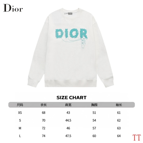 Replica Christian Dior Hoodies Long Sleeved For Unisex #1247503 $52.00 USD for Wholesale