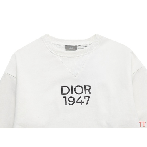 Replica Christian Dior Hoodies Long Sleeved For Unisex #1247510 $52.00 USD for Wholesale