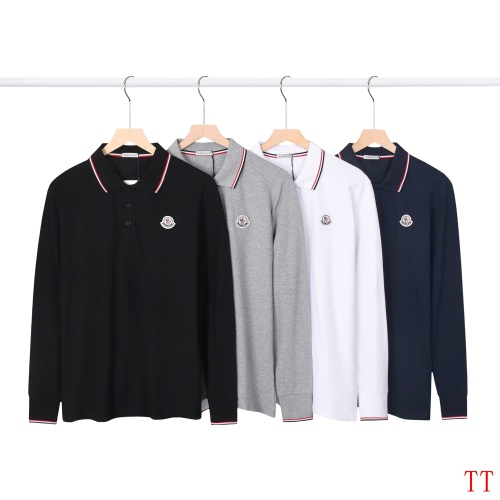 Replica Moncler T-Shirts Long Sleeved For Men #1247531 $42.00 USD for Wholesale