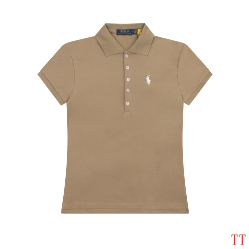 Ralph Lauren Polo T-Shirts Short Sleeved For Women #1247603 $38.00 USD, Wholesale Replica Ralph Lauren Polo T-Shirts