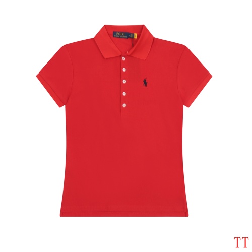 Ralph Lauren Polo T-Shirts Short Sleeved For Women #1247606 $38.00 USD, Wholesale Replica Ralph Lauren Polo T-Shirts