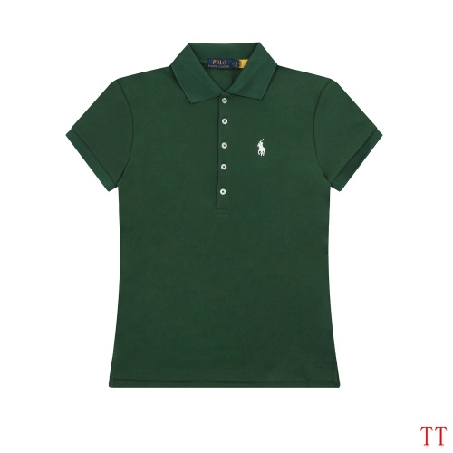 Ralph Lauren Polo T-Shirts Short Sleeved For Women #1247608 $38.00 USD, Wholesale Replica Ralph Lauren Polo T-Shirts