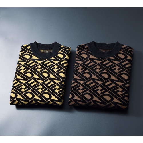 Replica Fendi Sweaters Long Sleeved For Men #1247730 $48.00 USD for Wholesale