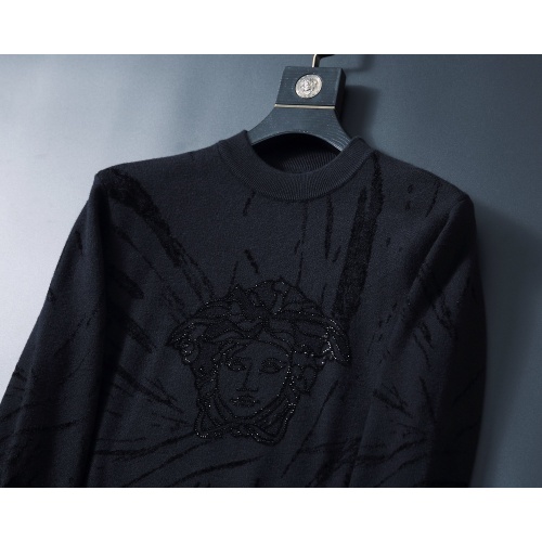 Replica Versace Sweaters Long Sleeved For Men #1247733 $48.00 USD for Wholesale