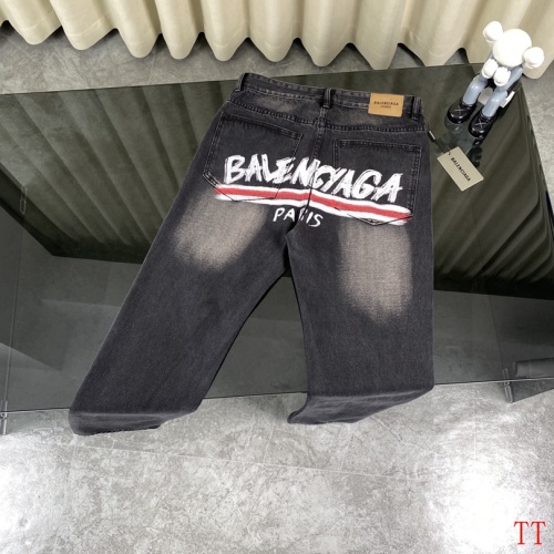 Replica Balenciaga Jeans For Men #1247773 $64.00 USD for Wholesale