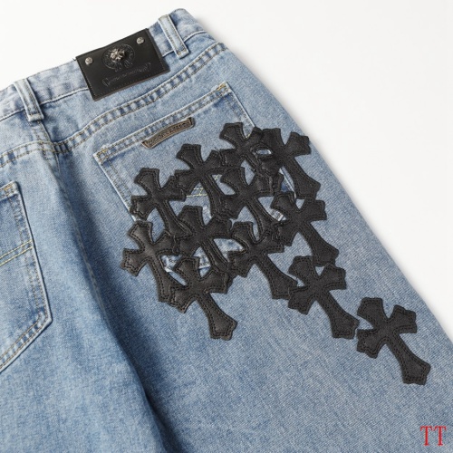 Replica Chrome Hearts Jeans For Men #1247840 $56.00 USD for Wholesale