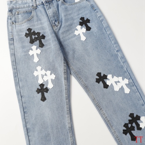 Replica Chrome Hearts Jeans For Men #1247841 $56.00 USD for Wholesale