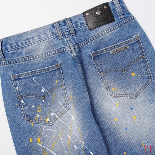 Replica Chrome Hearts Jeans For Men #1247853 $60.00 USD for Wholesale