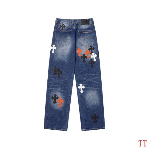 Replica Chrome Hearts Jeans For Men #1247858 $56.00 USD for Wholesale