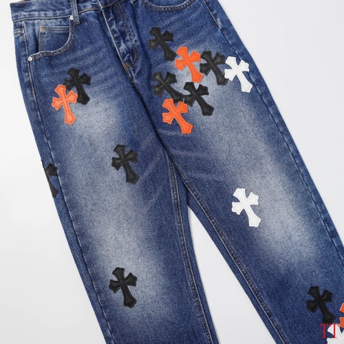 Replica Chrome Hearts Jeans For Men #1247858 $56.00 USD for Wholesale