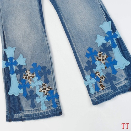 Replica Chrome Hearts Jeans For Men #1247868 $64.00 USD for Wholesale