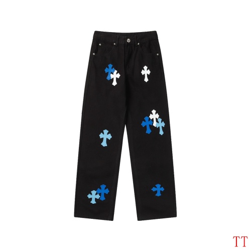 Replica Chrome Hearts Jeans For Men #1247870 $56.00 USD for Wholesale