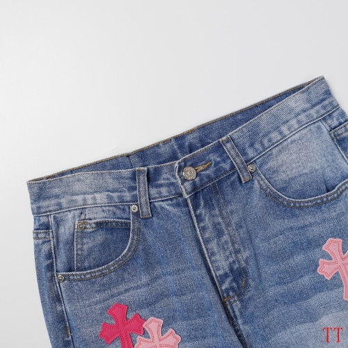 Replica Chrome Hearts Jeans For Men #1247873 $56.00 USD for Wholesale