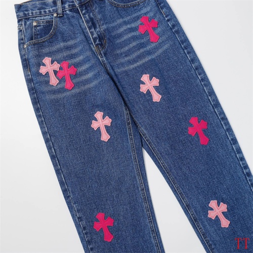 Replica Chrome Hearts Jeans For Men #1247874 $56.00 USD for Wholesale