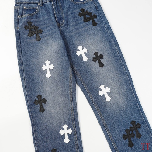 Replica Chrome Hearts Jeans For Men #1247877 $56.00 USD for Wholesale