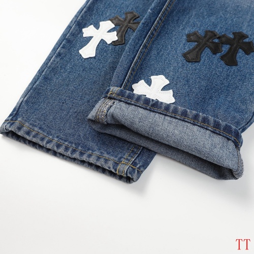 Replica Chrome Hearts Jeans For Men #1247877 $56.00 USD for Wholesale