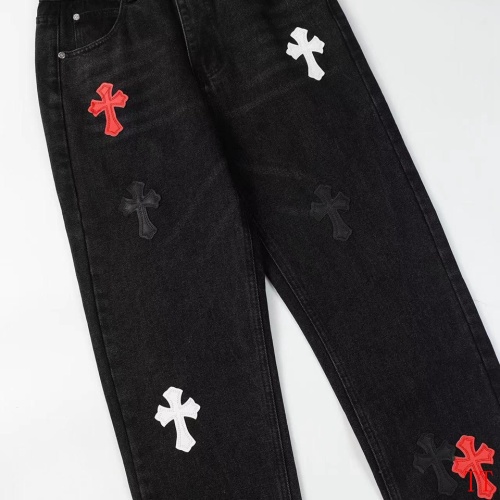 Replica Chrome Hearts Jeans For Men #1247880 $56.00 USD for Wholesale