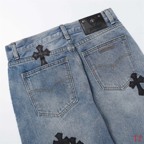 Replica Chrome Hearts Jeans For Men #1247884 $45.00 USD for Wholesale