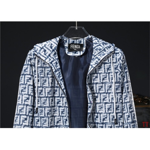 Replica Fendi Jackets Long Sleeved For Men #1247927 $60.00 USD for Wholesale