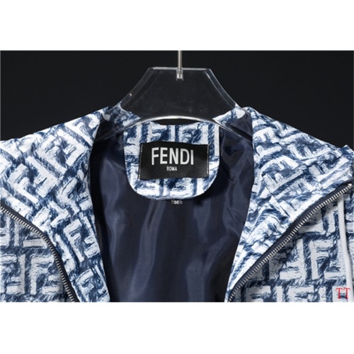 Replica Fendi Jackets Long Sleeved For Men #1247927 $60.00 USD for Wholesale