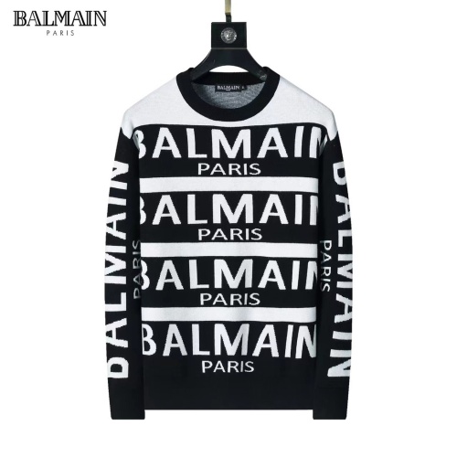 Balmain Sweaters Long Sleeved For Men #1248002 $45.00 USD, Wholesale Replica Balmain Sweaters