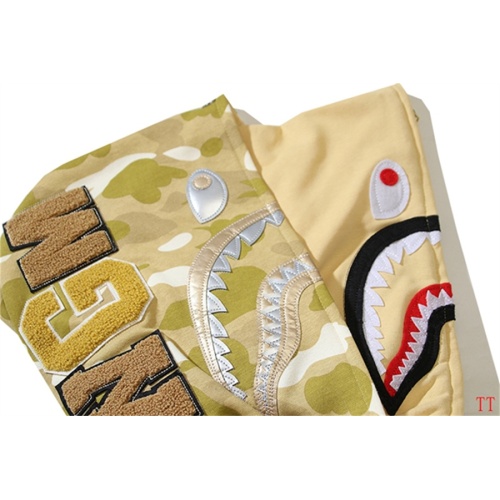 Replica Bape Hoodies Long Sleeved For Men #1248239 $60.00 USD for Wholesale