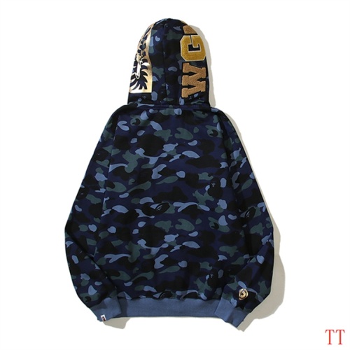 Replica Bape Hoodies Long Sleeved For Men #1248242 $60.00 USD for Wholesale