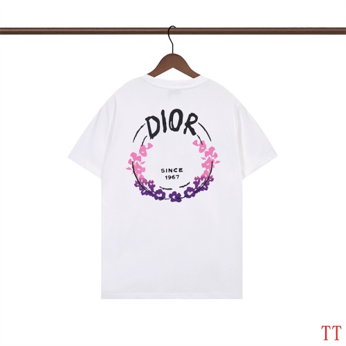 Replica Christian Dior T-Shirts Short Sleeved For Unisex #1248272 $29.00 USD for Wholesale