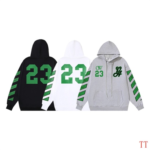 Replica Off-White Hoodies Long Sleeved For Unisex #1248290 $56.00 USD for Wholesale