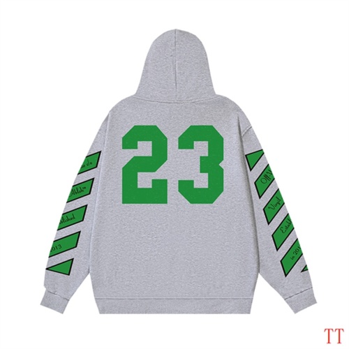 Replica Off-White Hoodies Long Sleeved For Unisex #1248291 $56.00 USD for Wholesale