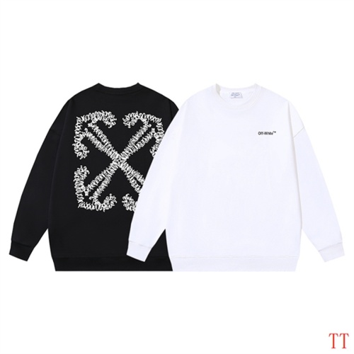 Replica Off-White Hoodies Long Sleeved For Unisex #1248325 $45.00 USD for Wholesale