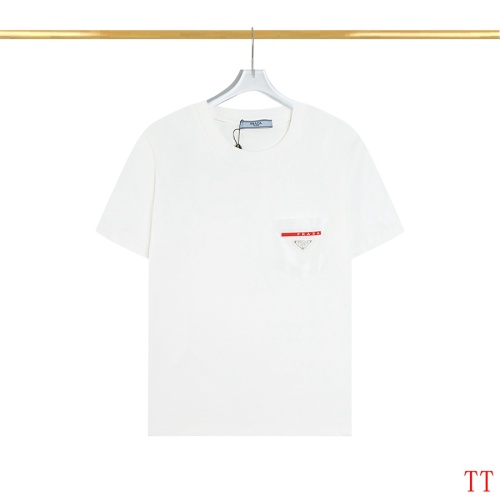 Prada T-Shirts Short Sleeved For Men #1248377 $32.00 USD, Wholesale Replica Prada T-Shirts