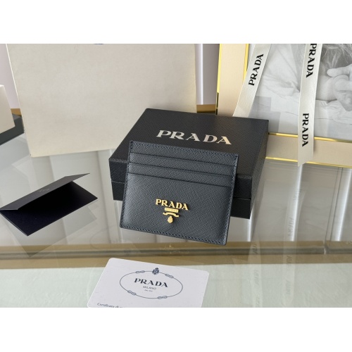 Replica Prada Card Case In Navy For Women #1248544 $52.00 USD for Wholesale