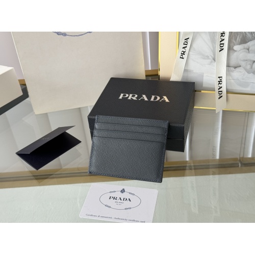 Replica Prada Card Case In Navy For Women #1248544 $52.00 USD for Wholesale